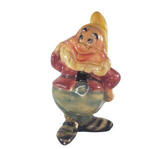 Vintage Galligani Disney Happy Snow White Seven Dwarfs *Repaired*